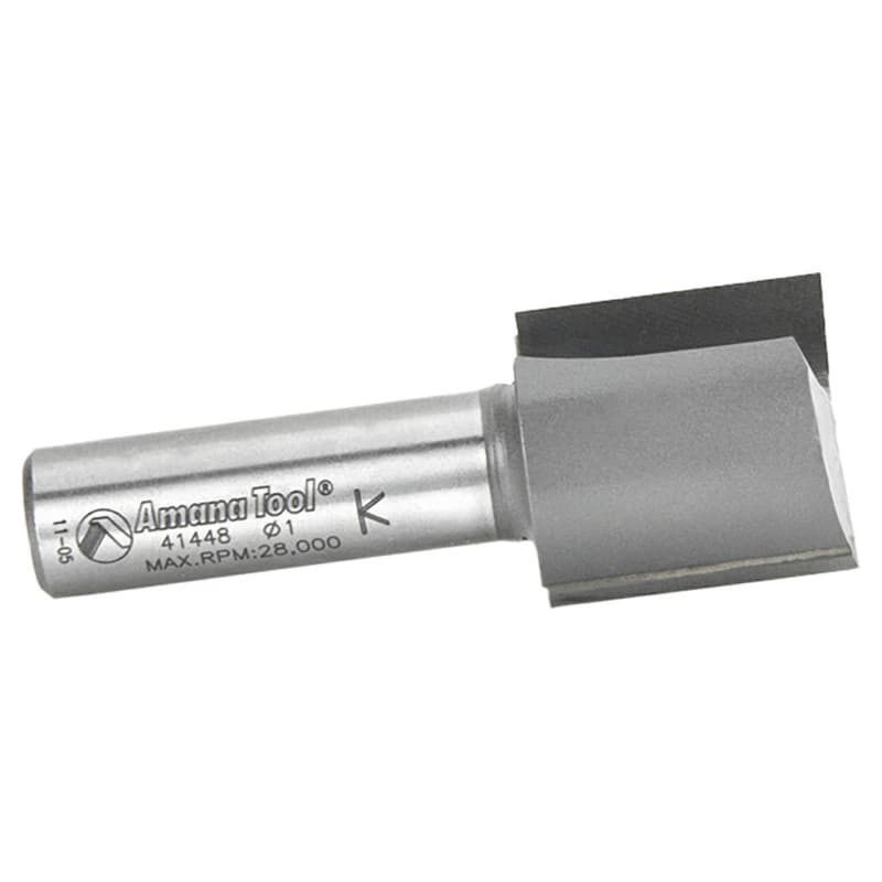 1" x 2-5/8" High Production Straight Plunge Router Bit, 2-Flute, 1/2" Shank