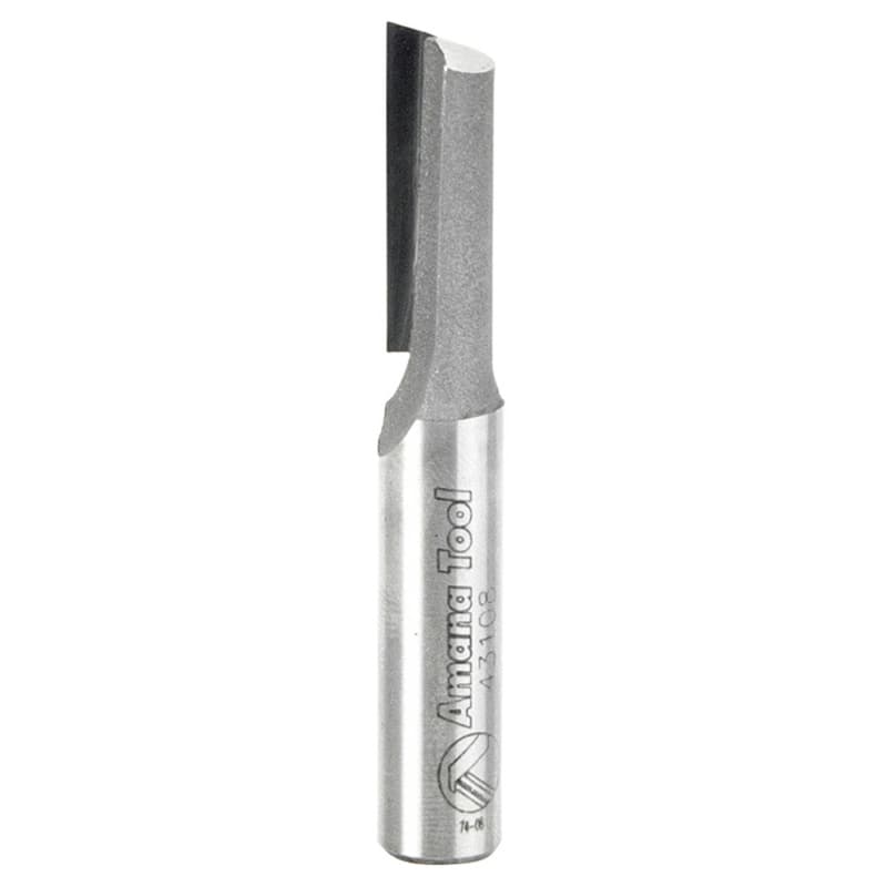 3/8" x 2-1/2" x 1" Single 'O' Flute Plastic Cutting Router Bit, 1-Flute, 3/8" Shank