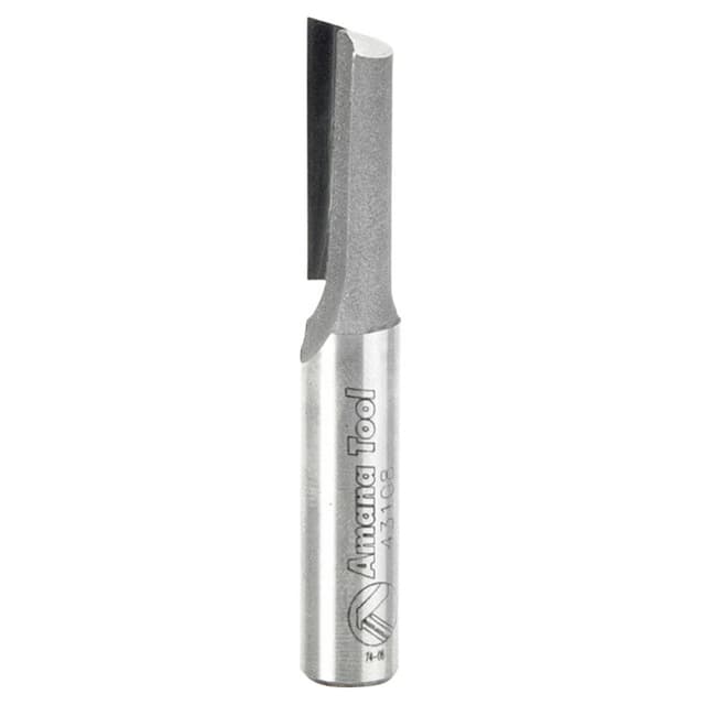3/8" x 2-1/2" x 1" Single 'O' Flute Plastic Cutting Router Bit, 1-Flute, 3/8" Shank