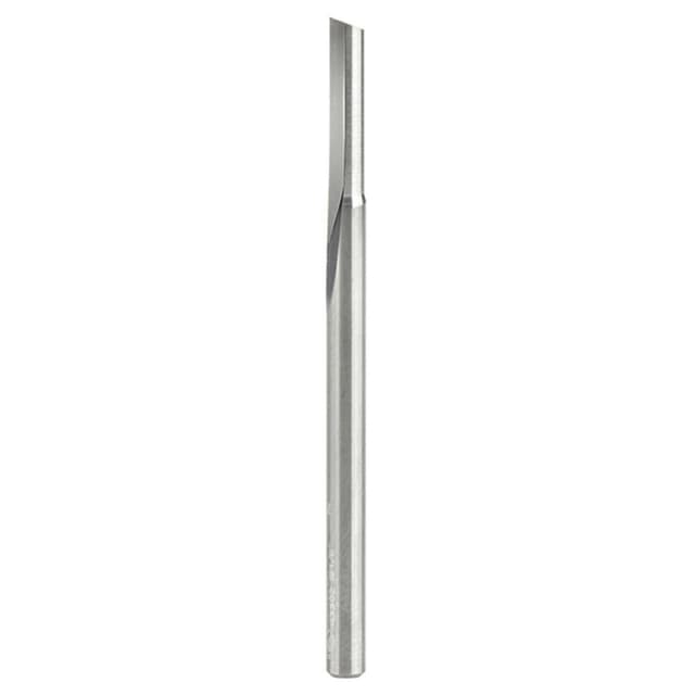 1/8" x 2" Single 'O' Flute Plastic Cutting Router Bit, 1-Flute, 1/8" Shank