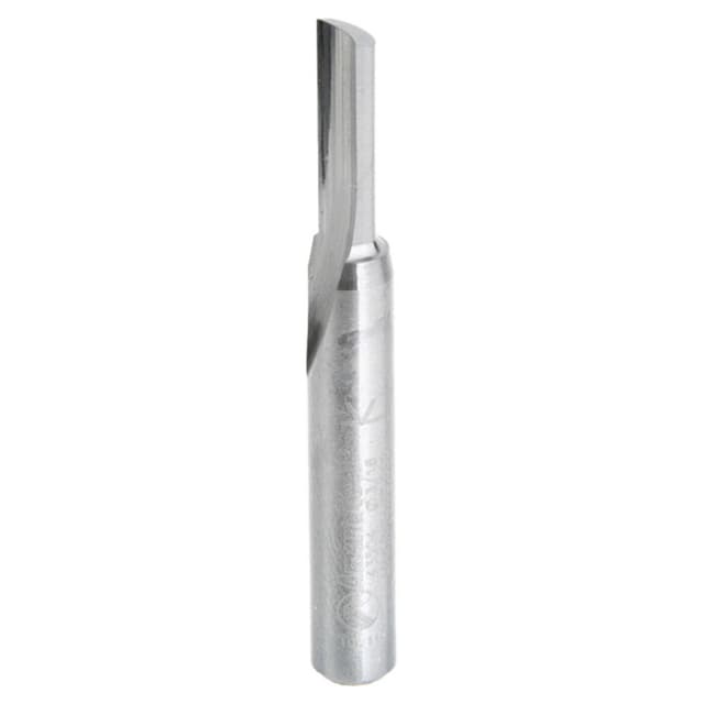 3/16" x 2" Single 'O' Flute Plastic Cutting Router Bit, 1-Flute, 1/4" Shank