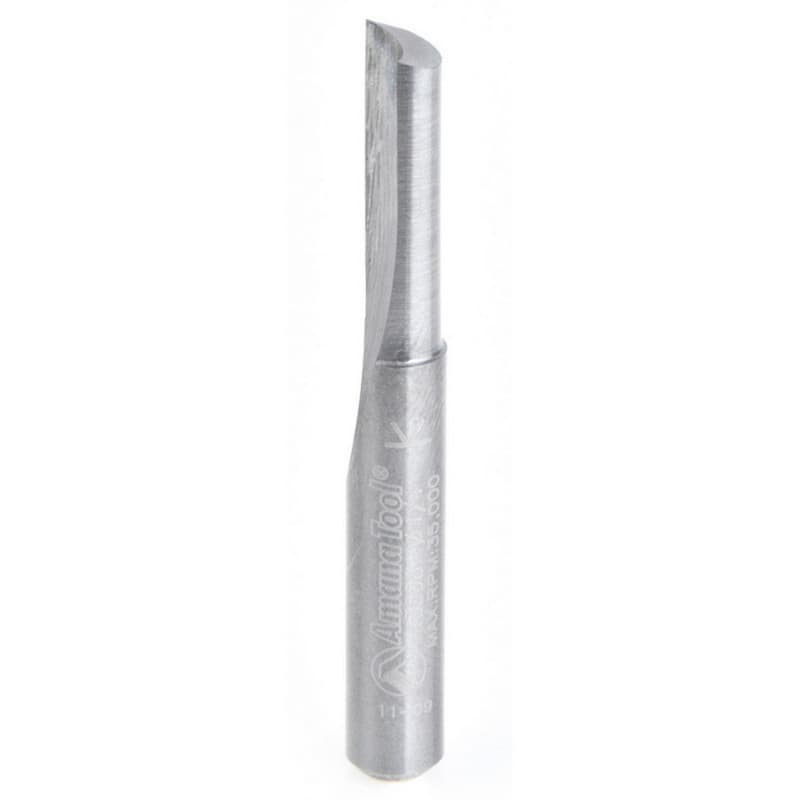1/4" x 2" Single 'O' Flute Plastic Cutting, 1-Flute, 1/4" Shank