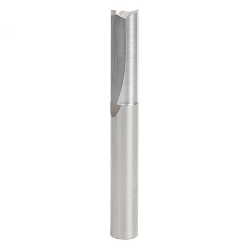 1/4" x 2" Double Straight Plastic Cutting Router Bit, 2-Flute, 1/4" Shank