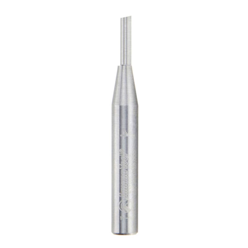 1/8" x 2" Straight Plunge Router Bit, 1-Flute, 1/4" Shank
