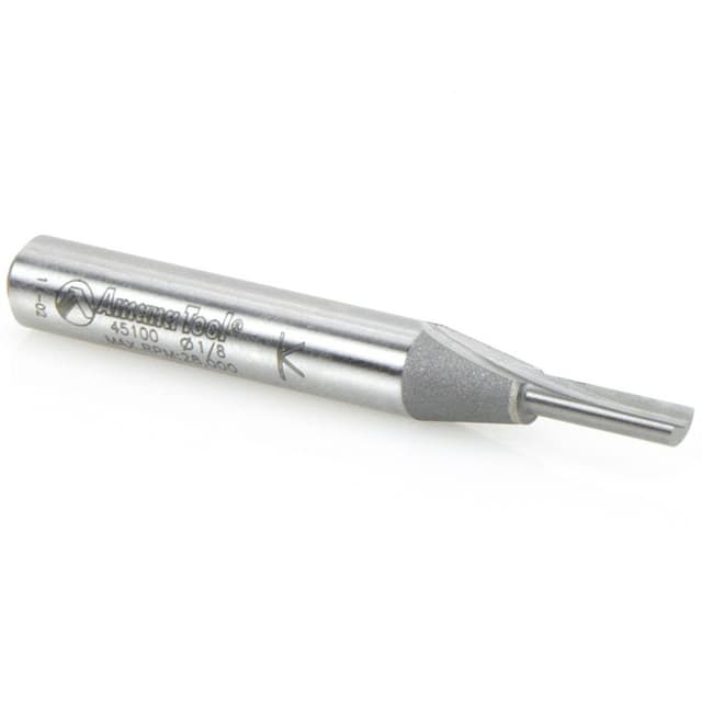 3/16" x 2" High Production Straight Plunge Router Bit, 1-Flute, 1/4" Shank