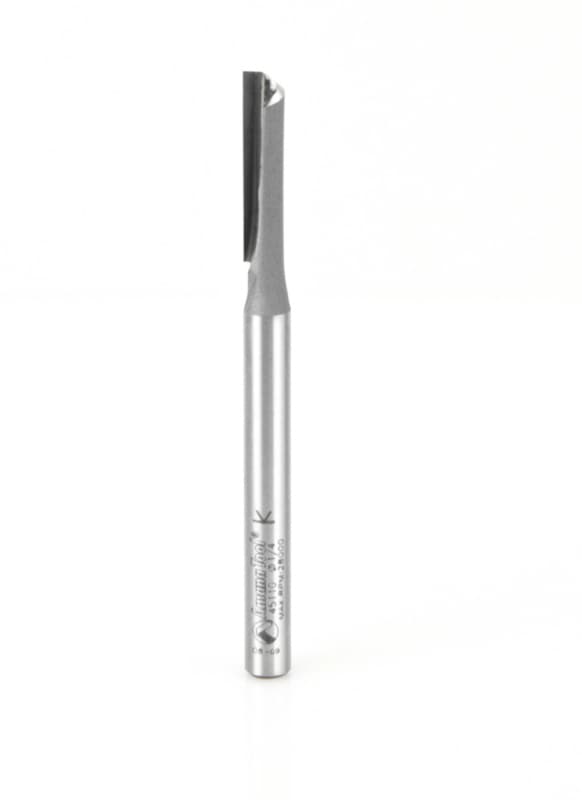 1/4" x 3-1/4" High Production Straight Plunge Router Bit, 1-Flute, 1/4" Shank