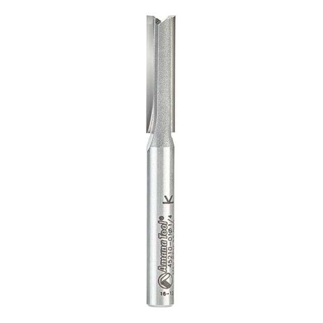 1/4" x 2-1/2" High Production Straight Plunge Router Bit, 2-Flute, 1/4" Shank
