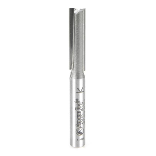 1/4" x 2-1/4" Straight Plunge Bit, 2-Flute, 1/4" Shank