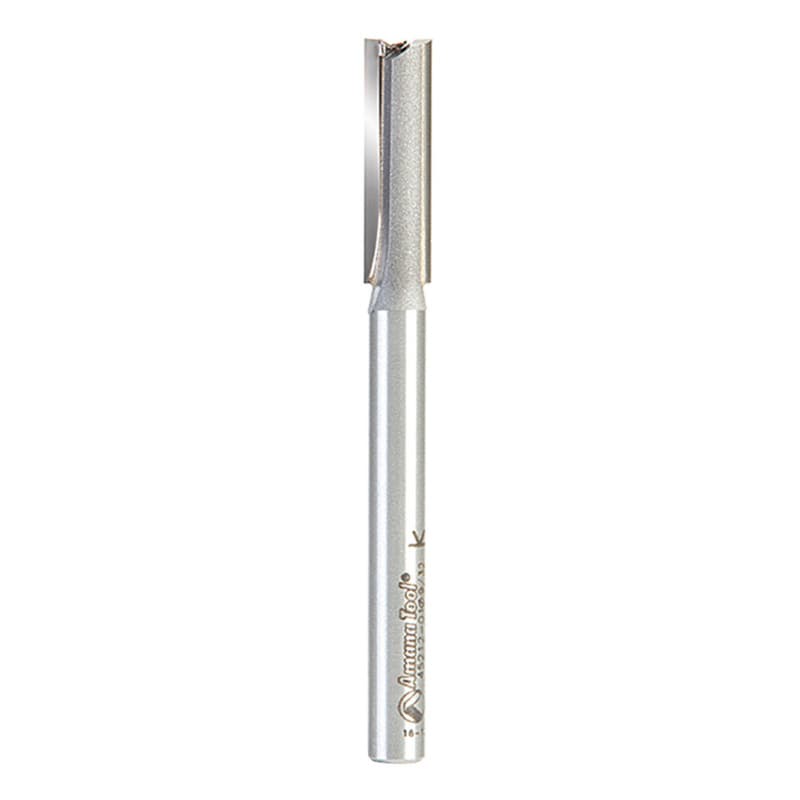9/32" x 3" High Production Straight Plunge Router Bit, 2-Flute, 1/4" Shank