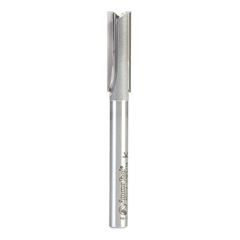 5/16" x 2-3/4" High Production Straight Plunge Router Bit, 2-Flute, 1/4" Shank