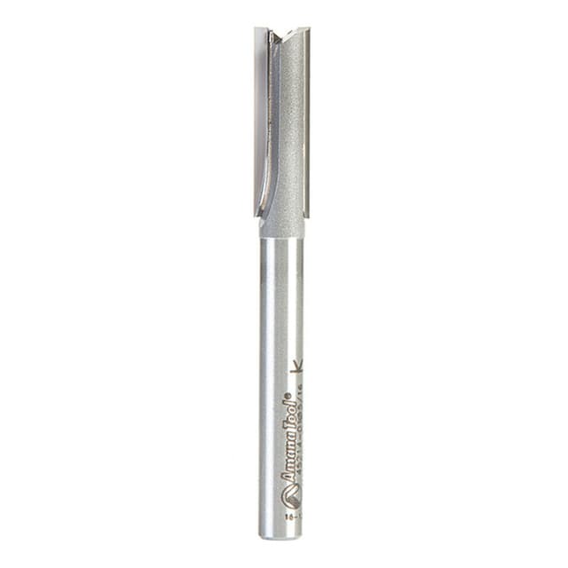 5/16" x 2-3/4" High Production Straight Plunge Router Bit, 2-Flute, 1/4" Shank
