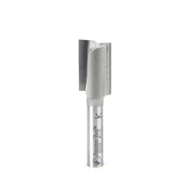 1/2" x 1-3/4" High Production Straight Plunge Router Bit, 2-Flute, 1/4" Shank