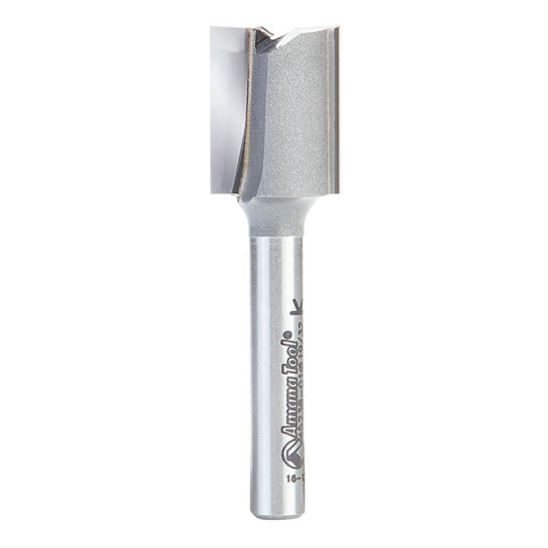 19/32" x 2-1/4" High Production Straight Plunge Router Bit, 2-Flute, 1/4" Shank