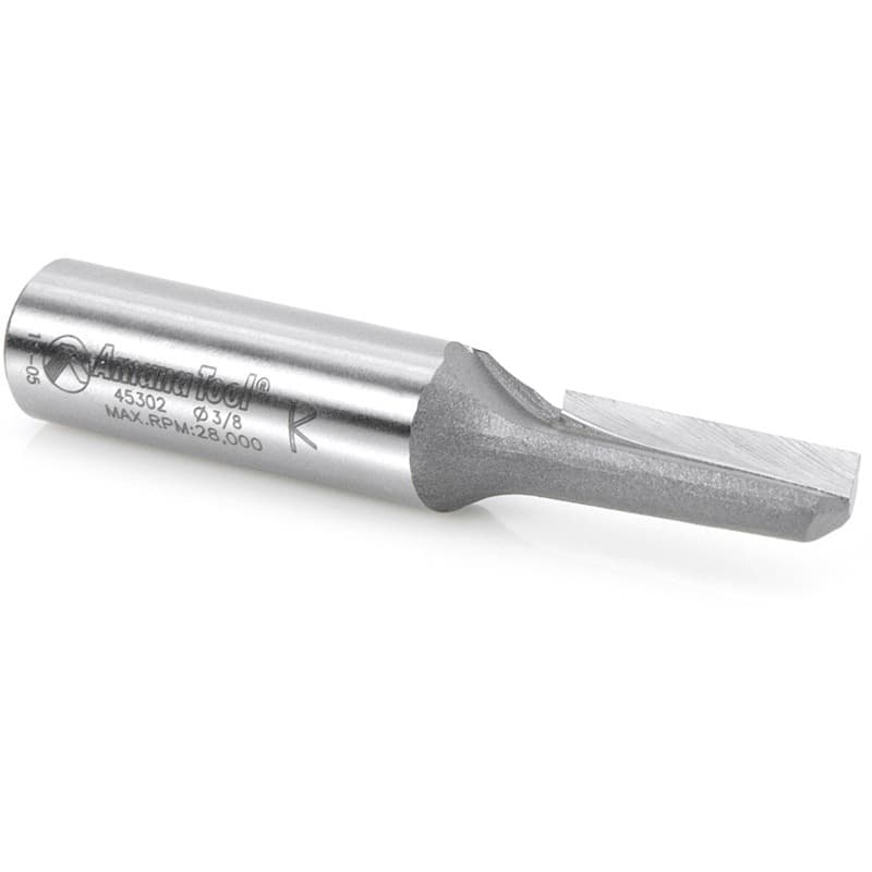 3/8" x 2-3/4" High Production Straight Plunge Router Bit, 1-Flute, 1/2" Shank