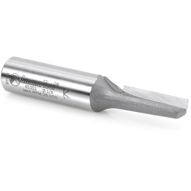 3/8" x 2-3/4" High Production Straight Plunge Router Bit, 1-Flute, 1/2" Shank