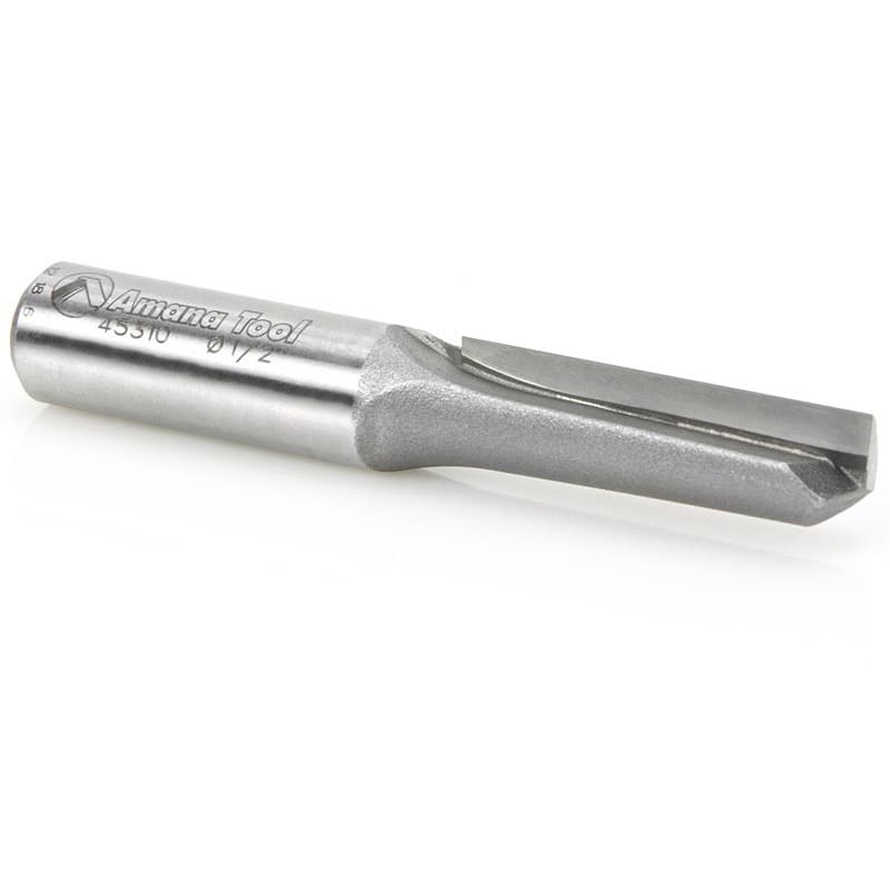 1/2" x 3-1/8" High Production Straight Plunge Router Bit, 1-Flute, 1/2" Shank