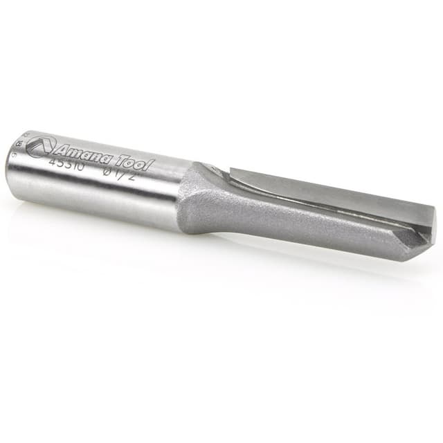 1/2" x 3-1/8" High Production Straight Plunge Router Bit, 1-Flute, 1/2" Shank