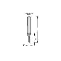 1/2" x 4-1/4" Straight Plunge Bit, 1-Flute, 1/2" Shank