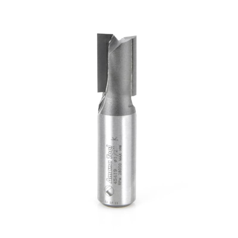 1/2" x 2-1/4" High Production Straight Plunge Router Bit, 2-Flute, 1/2" Shank
