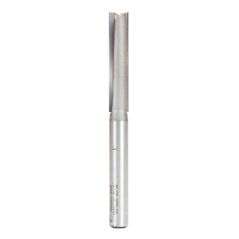1/2" x 5-1/2" Straight Plunge Router Bit, 2-Flute, 1/2" Shank