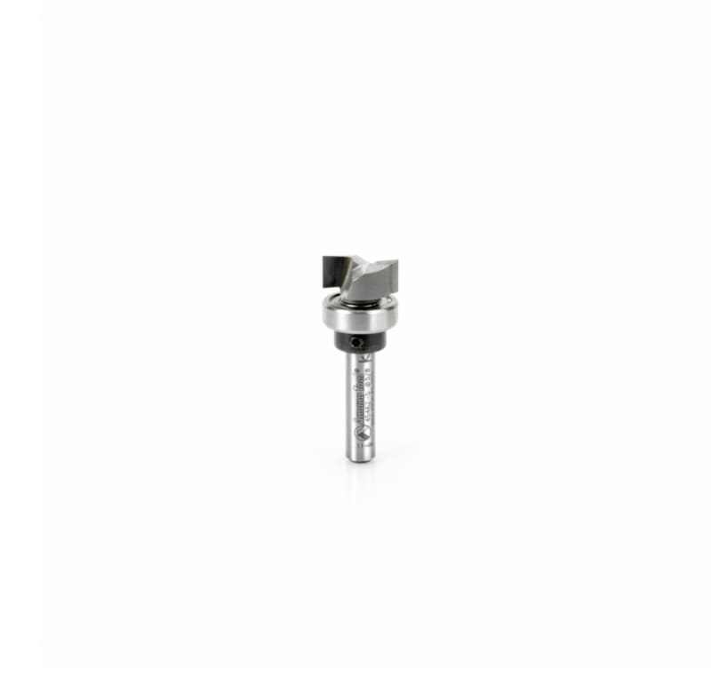 5/8" x 1-3/4" Flush Trim Plunge Template, 2-Flute with Upper Ball Bearing, 1/4" Shank