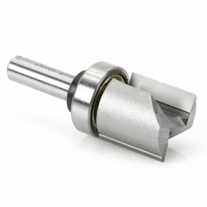 1" x 2-7/8" Flush Trim Plunge Template with Upper Ball Bearing, 2-Flute, 3/8" Shank