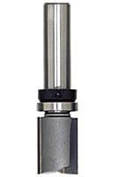 0.615" x 2-1/4" Straight Plunge Router Bit with Upper Ball Bearing, 2-Flute, 1/4" Shank