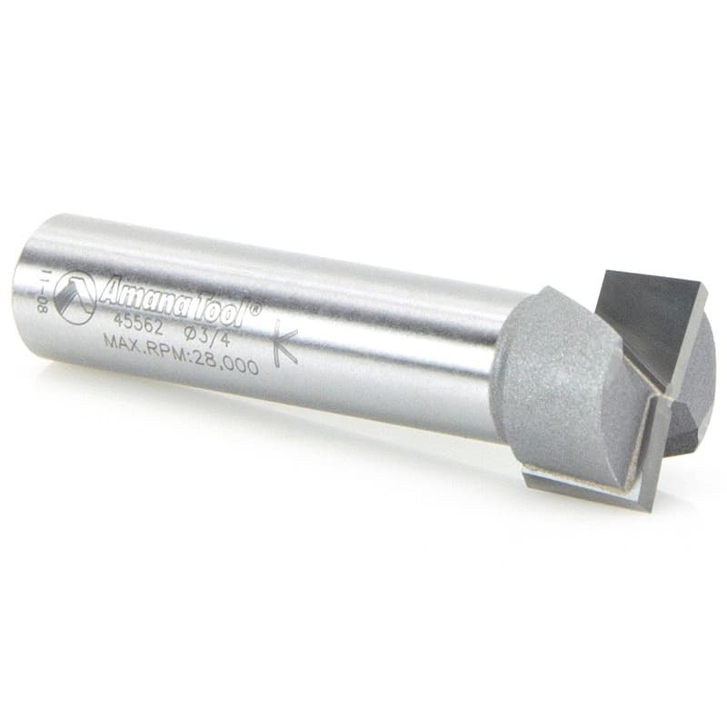 3/4" x 2-1/2" Bottom Cleaning/Spoilboard Router Bit, 2-Flute, 1/2" Shank