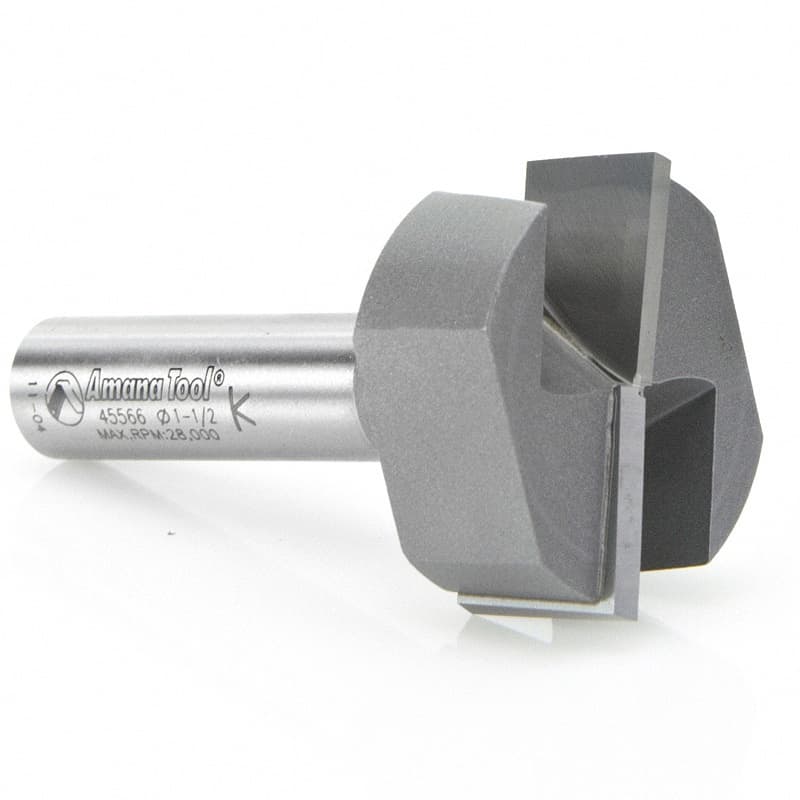 1-1/2" x 2-3/4" Bottom Cleaning/Spoilboard Router Bit, 2-Flute, 1/2" Shank