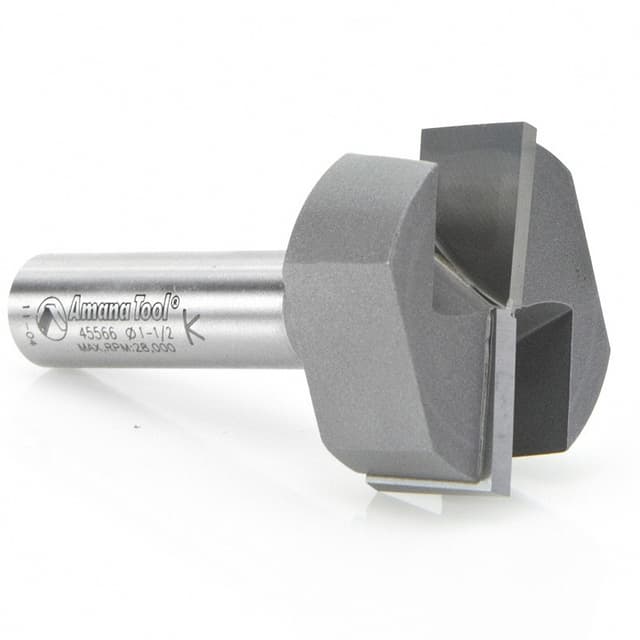 1-1/2" x 2-3/4" Bottom Cleaning/Spoilboard Router Bit, 2-Flute, 1/2" Shank
