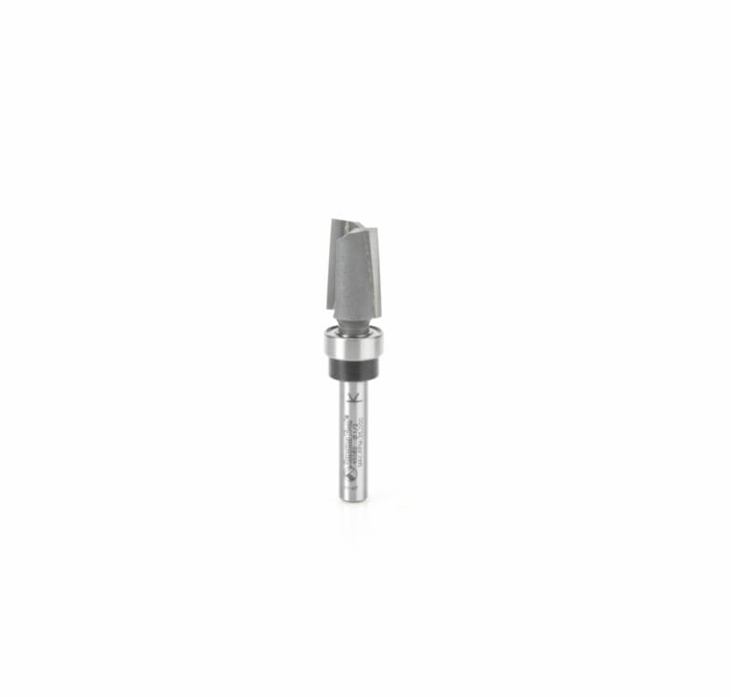 1/2" Dia x 3/4" Carbide Tipped Mortising with Upper Ball Bearing, 2 Flutes, 1/4" Shank