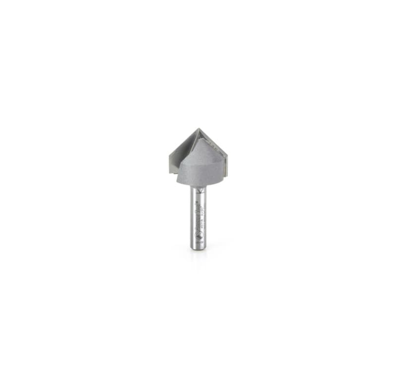 7/8" x 1-7/8" V-Groove Router Bit, 2-Flute, 1/4" Shank