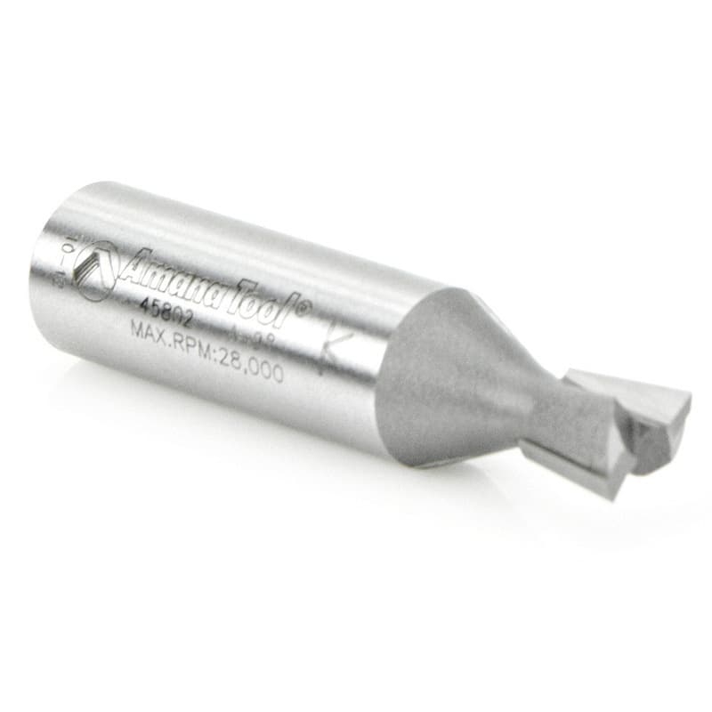 Amana Tool 45802 Carbide Tipped Dovetail 9 Deg x 3/8" Dia x 3/8" x 1/2" Shank
