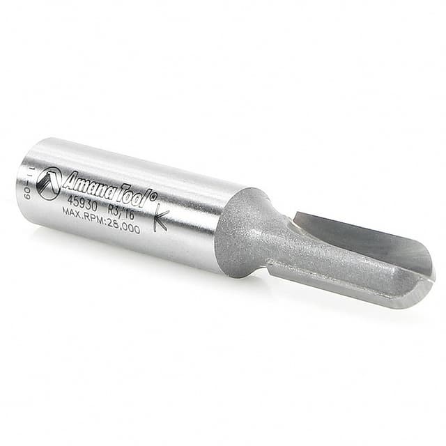 3/8" x 2-3/4" x 3/16" Radius Core Box Extra Deep Router Bit, 1/2" Shank