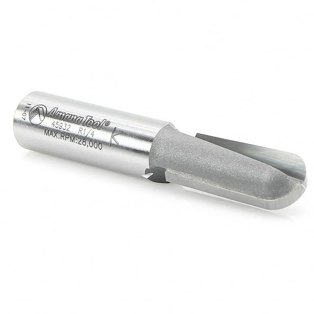 1/2" x 2-7/8" x 1/4" Radius Core Box Router Bit, 1/2" Shank
