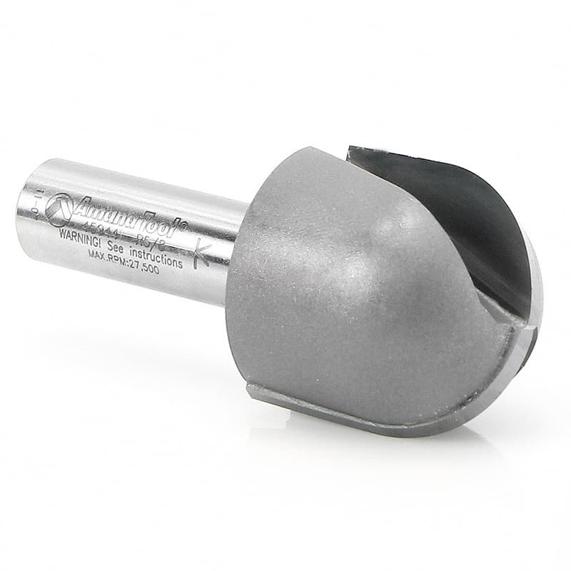 1-1/4" x 2-3/4" x 5/8" Radius Core Box Extra Deep Router Bit, 1/2" Shank