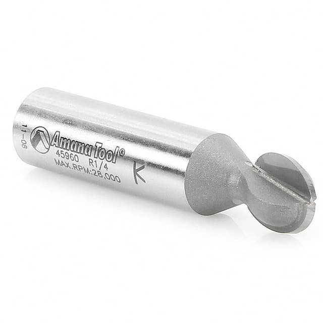 1/2" x 2-1/4" x 1/4" Radius Ball End Router Bit, 1/2" Shank