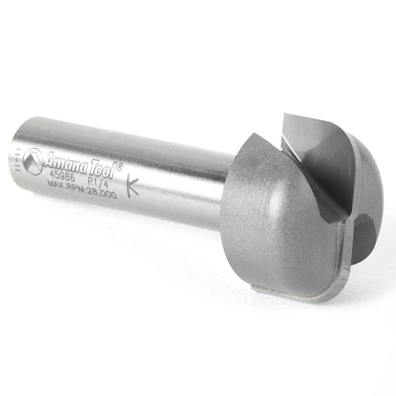 1-1/8" x 2-5/8" Bowl/Tray Router Bit, 2-Flute, 1/2" Shank