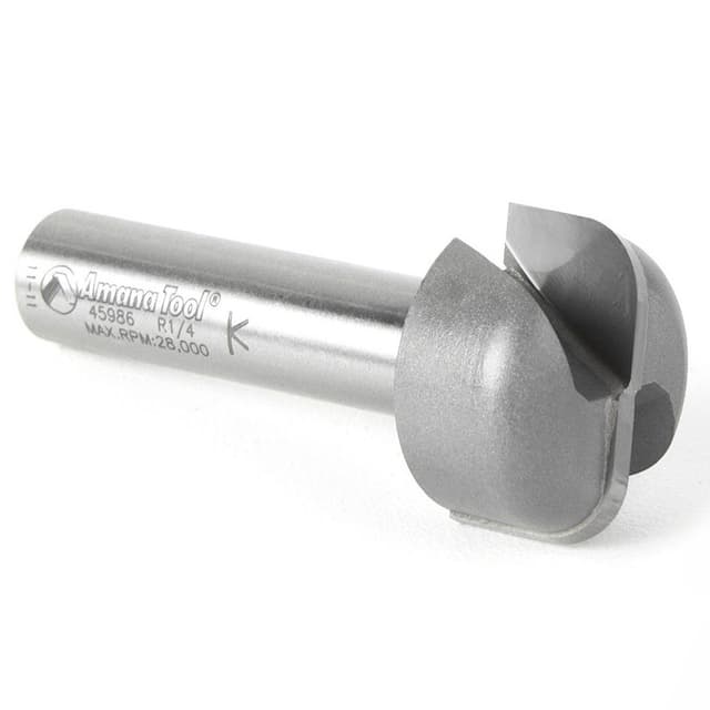 1-1/8" x 2-5/8" Bowl/Tray Router Bit, 2-Flute, 1/2" Shank