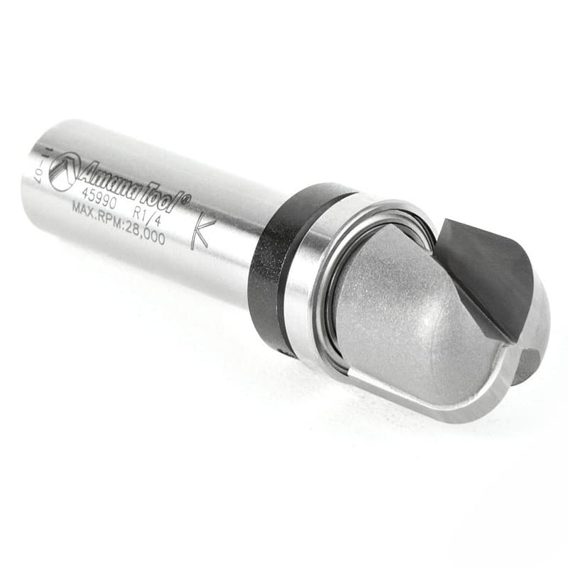3/4" x 2-5/8" Bowl/Tray Router Bit with Upper Ball Bearing, 2-Flute, 1/2" Shank