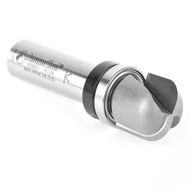 3/4" x 2-5/8" Bowl/Tray Router Bit with Upper Ball Bearing, 2-Flute, 1/2" Shank