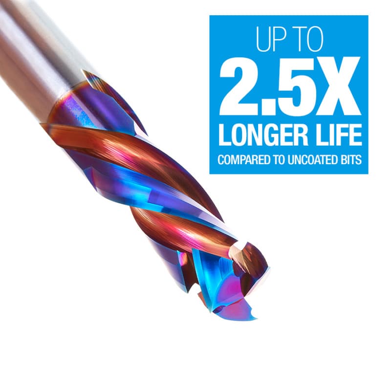 1/2" x 3" Spektra Compression Spiral Bit, 1/2" Shank