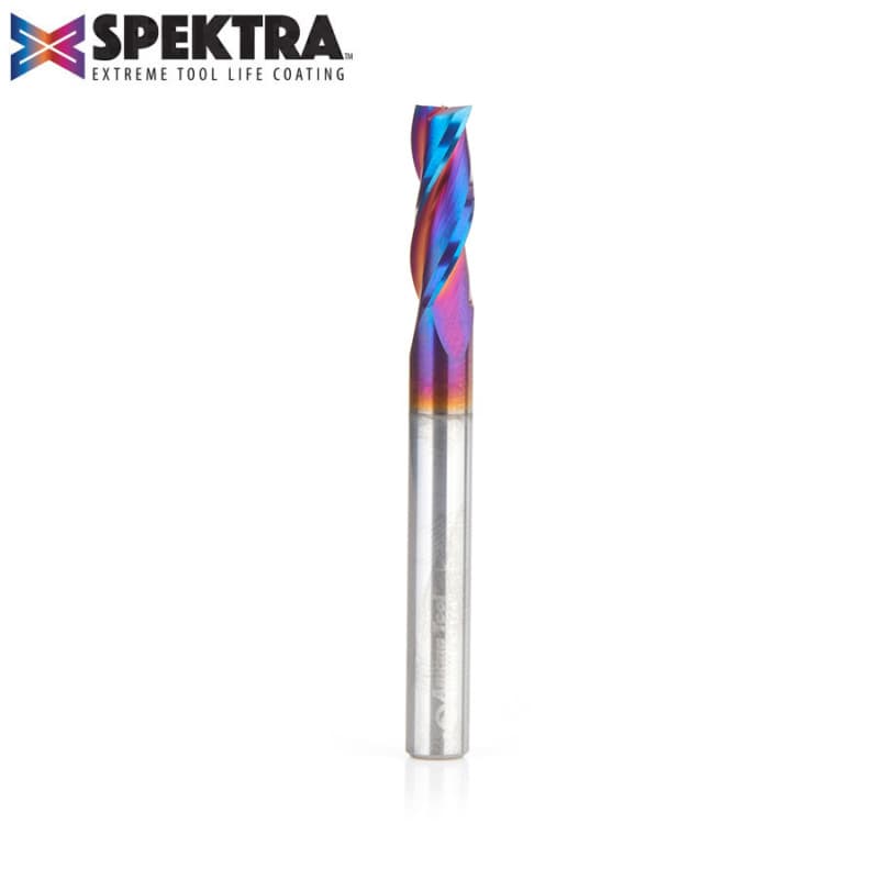 1/4" x 2-1/2" Spektra Up-Cut Long Composite/Fiberglass/Phenolic Spiral Router Bit, 3-Flute, 1/4" Shank