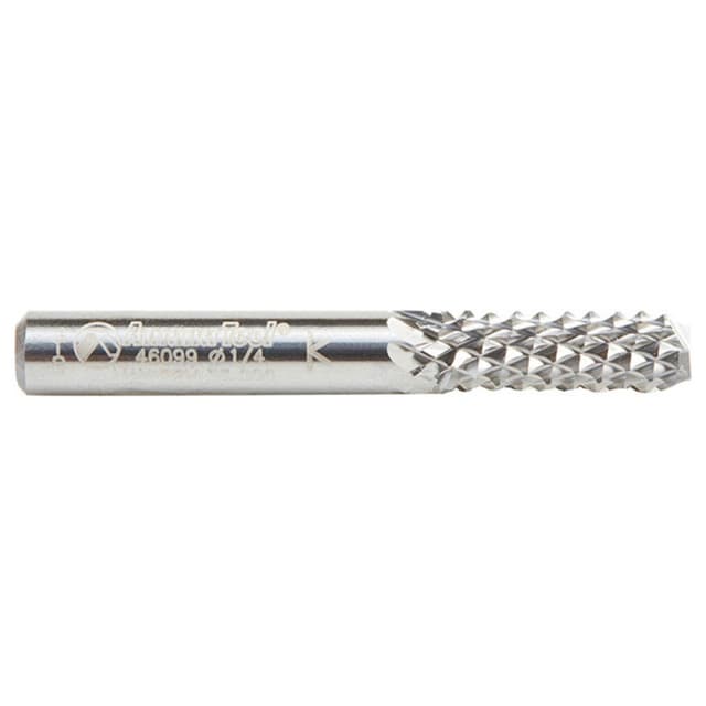 1/4" x 2" Ultra-Fine Point Diamond Pattern Composite Cutting End Mill Bit, 1/4" Shank