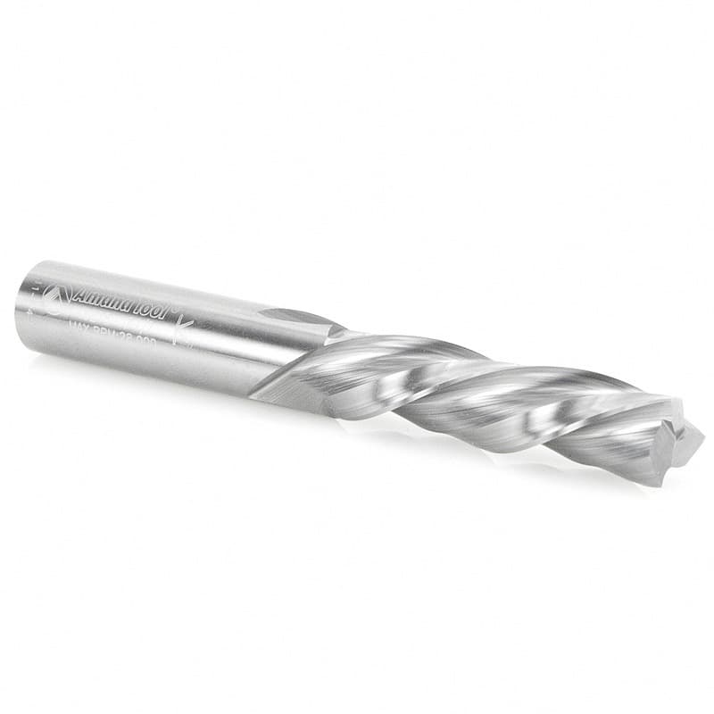 1/2" x 4" Down-Cut Spiral Plunge Bit, 3-Flute, 1/2" Shank