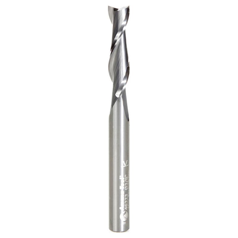 3/8" x 4" Up-Cut Spiral Plunge Bit, 2-Flute, 3/8" Shank