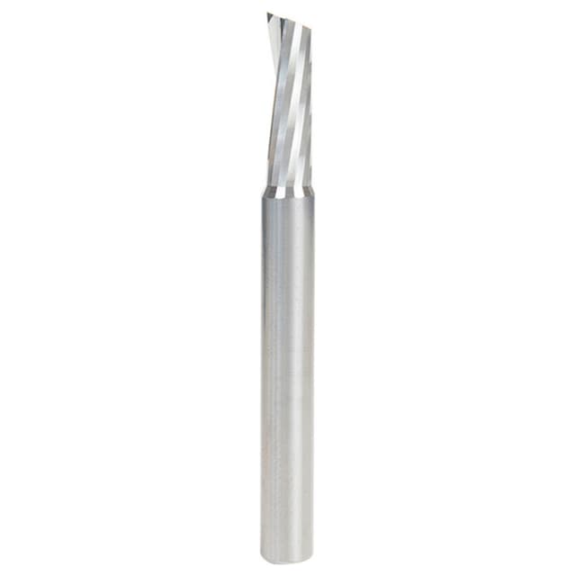 1/4" x 2-1/2" Acrylic Cutting 'O' Up-Cut Slow Spiral Router Bit, 1-Flute, 1/4" Shank