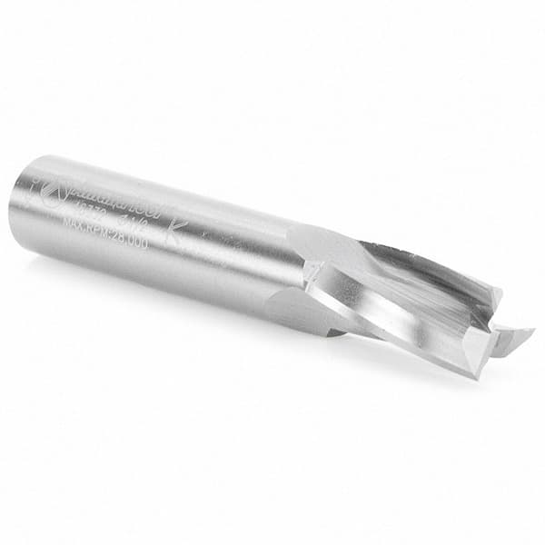 1/2" x 3" Up-Cut Slow Spiral Plunge Router Bit, 3-Flute, 1/2" Shank