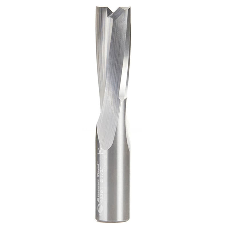 1/2" x 3" Acrylic Cutting 'O' Up-Cut Slow Spiral Router Bit, 2-Flute, 1/2" Shank
