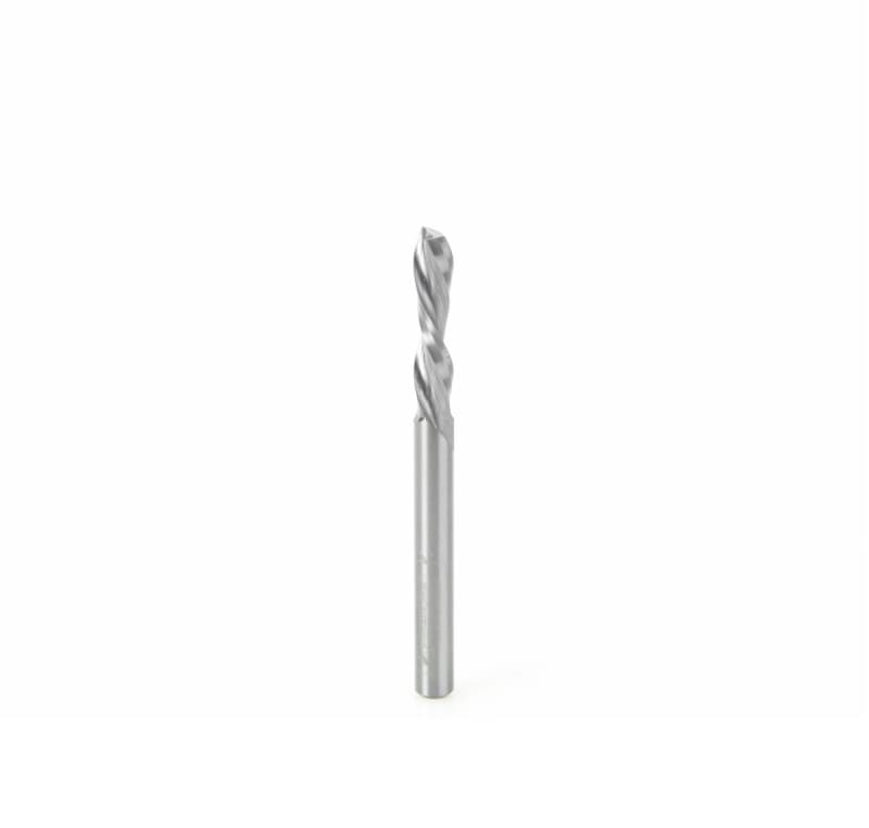 1/4" x 3" Down-Cut Spiral Plunge Bit, 2-Flute, 1/4" Shank
